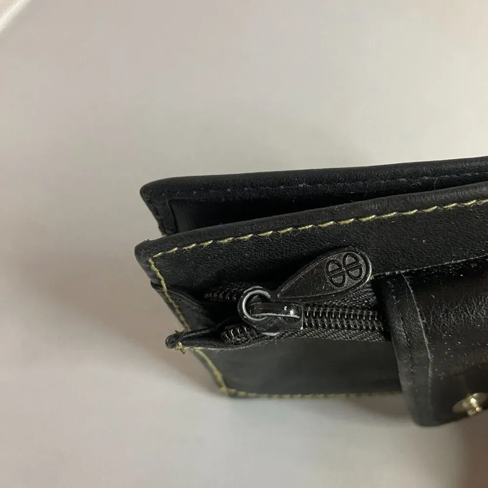 #7955 WILSON AND BUXTON Black Leather Wallets